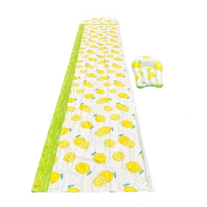 Outdoor PVC Inflatable <b>Slip</b> N <b>Slide</b> for Adults and Kids Custom-Size Double Lane Splash Water <b>Slide</b> for Backyard Entertainment - Product Image 2