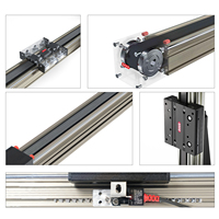 QRXQ RXP45-XY-110 Sistema Robótico de Actuador Lineal de Tornillo de Bolas XYZ Motorizado para Trabajo Pesado con Riel CNC, Mesa Deslizante con Guía
