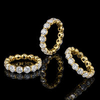 Bague de fiançailles en moissanite 3 mm 0,1 ct pour femme, style simple, bague de fête, prix d'usine, bague de mode pour femme, alliance éternité de mariée