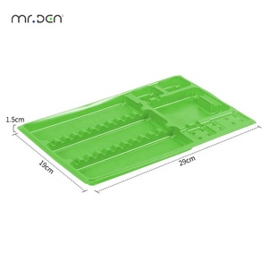 ถาดใส่เครื่องมือทันตกรรมแบบใช้แล้วทิ้ง Mr.Den สีฟ้า ทำจากพลาสติก ทนความร้อนสูง สำหรับใส่วัสดุทันตกรรม - Product Image 4