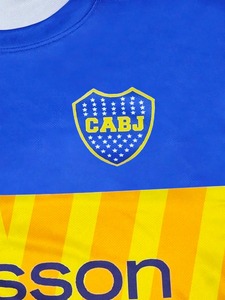 Camiseta de fútbol azul juvenil y top deportivo cómodo con cuello redondo, adecuado para partidos y entrenamiento de fútbol, personalizable, unisex F10 - Product Image 5