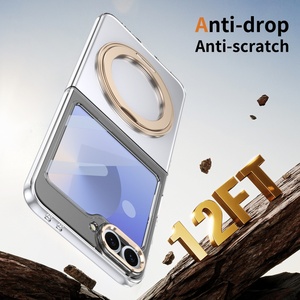 Custom Magnetic Clear <b>Phone</b> Case for Samsung Z Flip 8 7 6 5 4 3 With 360° Stand Front <b>Screen</b> <b>Protector</b> Shockproof Hard Cover - Product Image 5