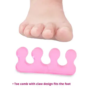 Fabriek Verkoop Comfort Orthetische Siliconen Inlegzolen Teen Separator <span class=keywords><strong>Corrector</strong></span> Hallux Valgus <span class=keywords><strong>Corrector</strong></span> Teen Fixer - Product Image 4
