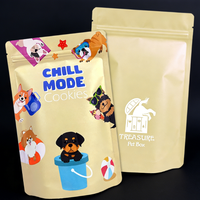 Support personnalisé imprimé en héliogravure finition brillante pour sachets Mylar anti-odeur pour biscuits, emballages pour animaux de compagnie (chats, chiens)