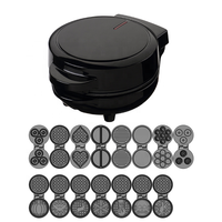 Machine à gaufres électrique mini pour enfants, forme de flocon de neige et de cœur, revêtement antiadhésif, 550 W, 5 pouces, logo personnalisé