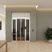 Ascenseur panoramique moderne à alimentation secteur en acier inoxydable, sûr et durable, pour les maisons