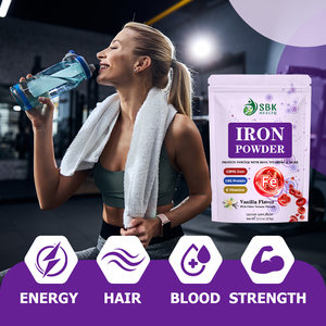 Suplemento de Hierro en Polvo con Alto Contenido de Carbohidratos, Aumenta la Ferritina y la Hemoglobina, Uso Diario con Vitaminas para Aumentar la Proteína y el Hierro - Product Image 5