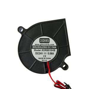 Xdr 5015 12v 24v גדול פה dc מאוורר, כפול כדור נושא מאוורר קירור, 5v עובי: 15mm גדול אוויר מאוורר - Product Image 6