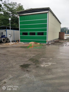 Porte rapide industrielle à enroulement en PVC transparente, haute vitesse, avec rail de sécurité de haute qualité - Product Image 2