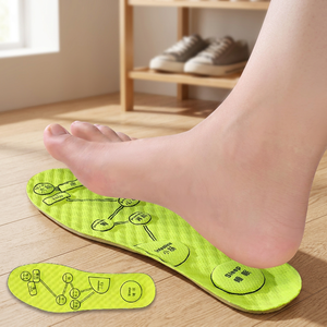 JS Foot Acupoint Massage Insole <b>Soft</b> Shock-absorbing Deodorant PU Sports <b>Shoes</b> Boots Casual <b>Shoes</b> Warm - Product Image 3