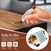 Kit de réparation de meubles en bois 22 pièces, résultat durable, crayons de couleur assortis pour le bois avec grattoir pour le sol, l'armoire, la table, la porte