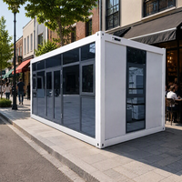 Maison Conteneur Modulaire Préfabriquée Contemporaine à Assembler Soi-même, 20ft 40ft, en Acier, Emballage Plat, Démontable, pour Hôtels et Entrepôts