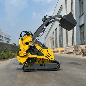 Gratis Verzending Mini Skid Stuur Loader 900Kg 9,9kw Mini Rupsbanden Schrank Loader Emmer Met Bijlagen Breker Sneeuw <span class=keywords><strong>Shovel</strong></span> - Product Image 4