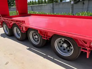 Chinese Made 3 And 4 Axle Low Flatbed Heavy-duty Trucks For Sale