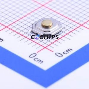 SKQGAKE010 Tactile Switch SMD-4P,5.2x5.2mm Switch Single Pole Single Throw Round Button Vertical Mount 5.2mm - Product Image 1