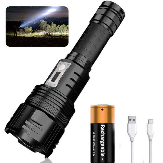 20000 lm Rechargeable Zoomable Waterproof Night Farm Camping Emergencies Torch Light 36-core XHP360 Led Tactical Flashlight
