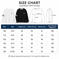 T-shirt Enfant 2026 à Manches Longues Brodé Chiot Coupe Ample Col Rond Décontracté Streetwear Haut Unisexe pour Enfants Usage Quotidien