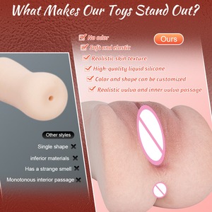 Zakformaat vloeibare siliconen masturbatie-artikel, levensechte 3D <span class=keywords><strong>vagina</strong></span> met realistisch huidgevoel, discreet en draagbaar voor mannen - Product Image 3