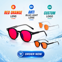 Lunettes de jeu pour ordinateur anti-lumière bleue de haute qualité CP 99%, favorisent le sommeil, anti-radiation, verres rouges orangés, monture TR90