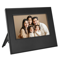 Cadre photo numérique personnalisable avec enregistrement vocal 30 secondes, 7,5 x 6,3 pouces, à poser ou à accrocher au mur, idéal pour les cadeaux