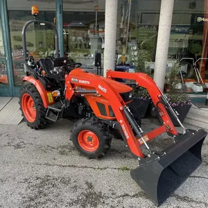 Prêt pour l'exportation mini tracteur haute efficacité 4WD tracteur chargeur frontal tracteur agricole bon marché pour motoculteur rotatif