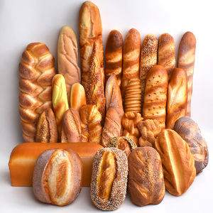 Set de Decoración de Alimentos de Plástico, Simulación de Pan, Croissant Artificial, Ecológico, Realista, para Cestas, Modelos de Habitaciones, Panaderías - Product Image 1