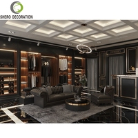 Bois mâle vêtements boutique décoration hommes vêtements magasin montage présentoir Manwear vêtements présentoir vêtement affichage compteur