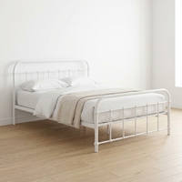 Lit en fer de luxe moderne et simple pour la maison, l'école, l'hôtel, l'appartement