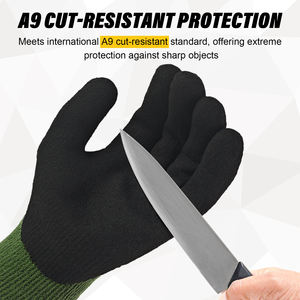 अनुकूलन योग्य ए 9 कट प्रतिरोधी थर्मल शीतकालीन दस्ताने 10 गेज ब्रश आंतरिक लाइनर लेटेक्स पाम सुरक्षा दस्ताने - Product Image 4