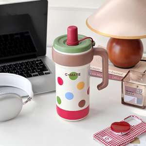 Seaygift 1000ml Filles <span class=keywords><strong>Infuseur</strong></span> À Thé Grand Gobelet À Glace <span class=keywords><strong>Tasse</strong></span> <span class=keywords><strong>Avec</strong></span> Poignée Nouveau Mignon <span class=keywords><strong>Chat</strong></span> Dessin Animé Sous Vide Thermique Isolé <span class=keywords><strong>Tasse</strong></span> À Café - Product Image 2