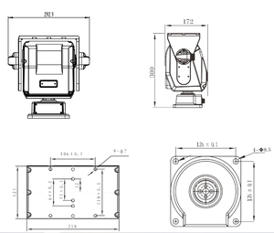 Cơ Giới Gimbal máy ảnh <span class=keywords><strong>Pan</strong></span> nghiêng đầu với điều khiển từ xa RS485 422 jec J-PT-2315-HP - Product Image 6