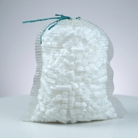 Sac en filet PP réutilisable et écologique avec logo personnalisé, design respirant avec cordon de serrage pour le stockage des légumes et des fruits