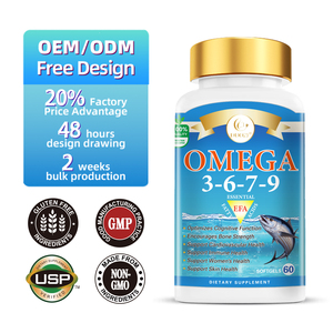 DUOZI OEM Marque Privée Capsules de Gélules Molles Oméga 3-6-7-9 EFA pour le Soutien Cardiovasculaire et le Bien-être Quotidien - Product Image 1