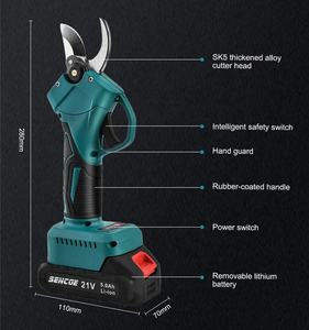 Portable petite lumière portable électrique verger sécateur sans fil 25mm sans brosse électrique branche ciseaux Cutter puissance arbre cisailles - Product Image 3