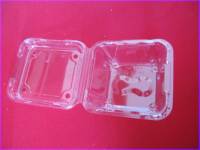 Conteneur alimentaire en plastique transparent personnalisé de 125, 250, 500 g, boîte d'emballage pour cerises, emballage en plastique à clapet avec trou