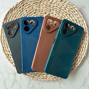 Fundas de teléfono para <span class=keywords><strong>TECNO</strong></span> SPARK 40C SPARK 40 PRO + <span class=keywords><strong>POVA</strong></span> 7 con <span class=keywords><strong>4</strong></span> colores elegantes y funda protectora trasera con protector de cámara elevado - Product Image 6