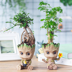 2023 Offre Spéciale maceta Groot pot de fleur ornements <span class=keywords><strong>cadeaux</strong></span> promotionnels PVC Groot moderne jardin planteur noël enfants <span class=keywords><strong>cadeaux</strong></span> <span class=keywords><strong>idées</strong></span> - Product Image 2