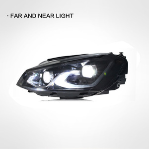 Led lắp ráp đèn pha cho VW GOLF <span class=keywords><strong>7</strong></span> với màu xanh ngày chạy Lights & tín hiệu lần lượt ống kính đôi trang bị thêm nâng cấp 12V mới - Product Image 5