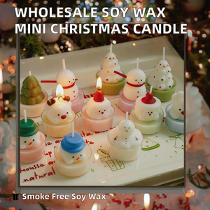 Bougie chauffe-plat artisanale en cire de soja écologique en forme de sapin de Noël, mignonne et mini, parfumée pour les fêtes de Diwali, vente en gros - Product Image 2
