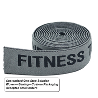 Bande élastique jacquard personnalisée 25mm en polyester gris tissé avec logo ceinture super douce pour boxers