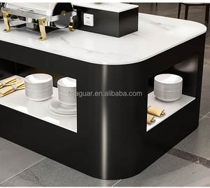 Commercial Double-Sided Insulated Buffet <strong>Table</strong> for Fast Food Serving Industrial Design for Hotels Restaurants <strong>Canteens</strong> Dining - Product Image 5