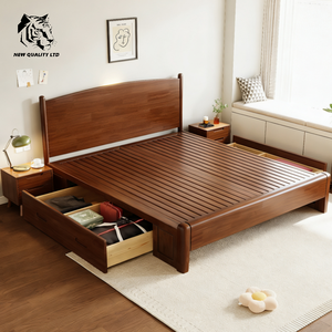 Cama de almacenamiento de madera de tamaño completo, nueva moda, muebles de dormitorio, proveedor de China, mejor precio, personalizable, gran stock, envío inmediato - Product Image 6