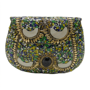 Festival Rhinestone Metal Clutch Bag Evening Handbag Quilted Party <b>Purse</b> Chain Strap Gift Women <b>Child</b> Handmade High Hot Selling - Product Image 1