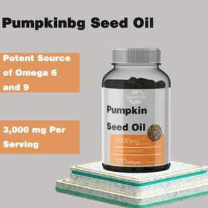 Venta al por Mayor OEM - Personalizable - Aceite de Semillas de Calabaza - 3000 mg - 120 Cápsulas Blandas - Suplemento Dietético Prensado en Frío - Product Image 3