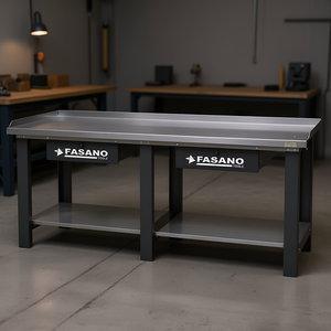 Fasano Tools Workbench 128 D2 Steel Top With <b>Storage</b> Shelf For <b>Workshop</b> Use - Product Image 3