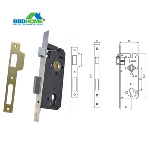 Phổ biến cửa Lỗ mộng khóa xi lanh lỗ 8545 8550 Bốn chốt cửa 8560 squurae chốt khóa cơ thể - Product Image 2