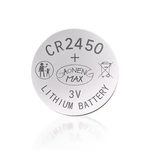 hot selling no mercury button cell batteries for electronic toys electric scooter cr2450 battery