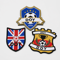 Patchs tissés avec Logo des Club de Football et personnalisés, haute qualité, 10 pièces