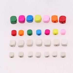 Accesorios <span class=keywords><strong>de</strong></span> abalorios para niños DIY, color <span class=keywords><strong>de</strong></span> pintura ecológico, 26 <span class=keywords><strong>letras</strong></span> inglesas, cuentas cuadradas, agujero <span class=keywords><strong>de</strong></span> Color, cuentas cuadradas <span class=keywords><strong>de</strong></span> <span class=keywords><strong>madera</strong></span> - Product Image 3