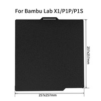 Plaque de construction chauffante flexible noire en PEI à prix direct usine pour imprimantes 3D FDM, sans MOQ